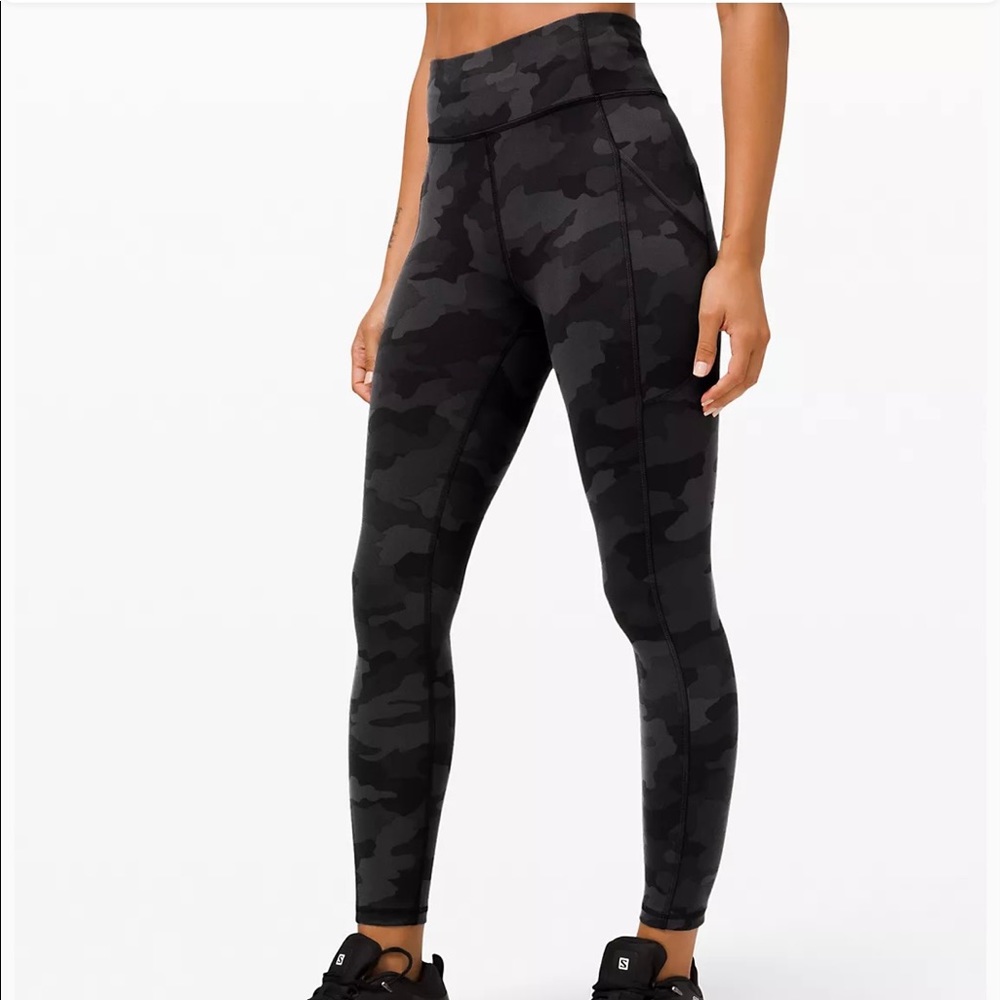 LULULEMON CAMO INVIGORATE HR TIGHT 25”